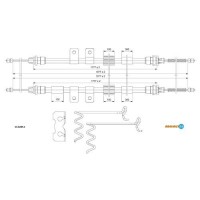 Тросик стояночного тормоза Adriauto AD13.0289.1