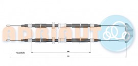 Тросик стояночного тормоза Adriauto AD33.0276