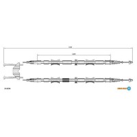 Тросик стояночного тормоза Adriauto AD33.0296