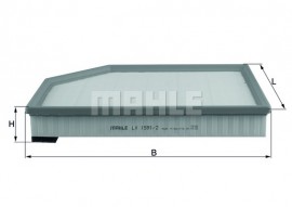 Фильтр воздушный Mahle MAHLE ORIGINAL LX1591/2