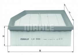 Фильтр воздушный Mahle MAHLE ORIGINAL LX934