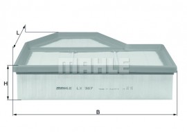 Фильтр воздушный Mahle MAHLE ORIGINAL LX987