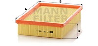 Mann-Filter Фильтр воздушный MANN MANN-FILTER C 25101/1 - Заображення 1