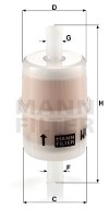 Mann-Filter Фильтр топливный AUDI 100 (43, C2) 80-82, 100 (44, 44Q, C3) 82-84, 100 Avant (43, C2) 80-82 MANN-FILTER WK32/7 - Заображення 1