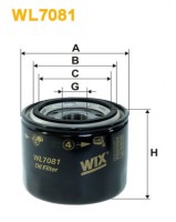 WixFilters Фильтр масляный (OP 536) WIX FILTERS WL7081 - Заображення 1