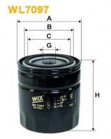 WixFilters Фильтр масляный (OP 550) WIX FILTERS WL7097 - Заображення 1