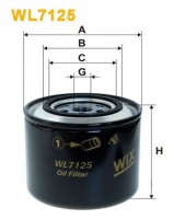 Фильтр масляный (OP 569) WIX FILTERS WL7125