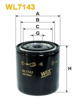 Фильтр масляный (OP 581) WIX FILTERS WL7143