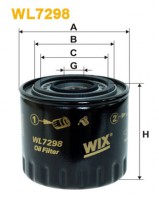 WixFilters Фильтр масляный (OP 594/2) WIX FILTERS WL7298 - Заображення 1