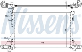Nissens Радиатор основной 2.3DCI rn Opel Movano 10-,Renault Master III 10- NISSENS 630732 - Заображення 2