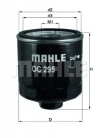 Mahle Original Фильтр масляный Mahle MAHLE ORIGINAL OC295 - Заображення 1