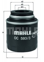 Фильтр масляный Mahle MAHLE ORIGINAL OC593/3
