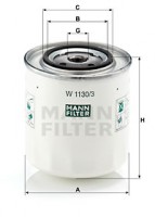 Mann-Filter Фильтр масляный MANN MANN-FILTER W 1130/3 - Заображення 1