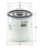 Mann-Filter Фильтр масляный MANN MANN-FILTER W 7008 - Заображення 1