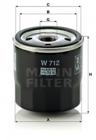 Mann-Filter Фильтр масляный MANN MANN-FILTER W 712 - Заображення 1