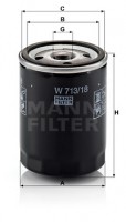 Mann-Filter Фильтр масляный MANN MANN-FILTER W 713/18 - Заображення 1