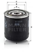 Mann-Filter Фильтр масляный MANN MANN-FILTER W 920/6 - Заображення 1