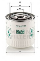 Mann-Filter Фильтр масляный MANN MANN-FILTER W 920/38 - Заображення 1