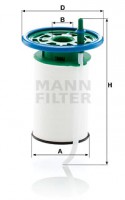 Mann-Filter Фильтр масляный MANN MANN-FILTER PU 7015 - Заображення 1