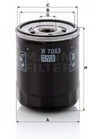 Mann-Filter Фильтр масляный MANN MANN-FILTER W 7063 - Заображення 1