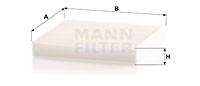 Mann-Filter Фильтр салонный MANN MANN-FILTER CU 1919 - Заображення 1
