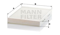 Фильтр салонный MANN MANN-FILTER CU 2842