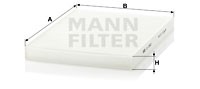 Фильтр салонный MANN MANN-FILTER CU 2882