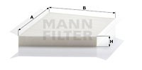Фильтр салонный MANN MANN-FILTER CU 3172