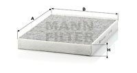 Mann-Filter Фильтр салонный MANN MANN-FILTER CUK 2842 - Заображення 1