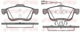 Тормозные колодки передние (D=305 mm) F.Doblo New REMSA 1183.22