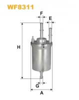 Фильтр топливный (PP 836/3) WIX FILTERS WF8311