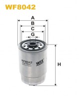 WixFilters Фильтр топливный (PP 837) WIX FILTERS WF8042 - Заображення 1