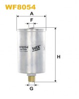 WixFilters Фильтр топливный (PP 849) WIX FILTERS WF8054 - Заображення 1