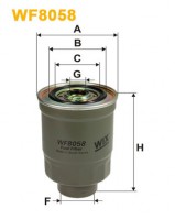 WixFilters Фильтр топливный (PP 852) WIX FILTERS WF8058 - Заображення 1