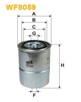 Фильтр топливный (PP 853) WIX FILTERS WF8059