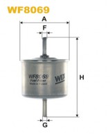 WixFilters Фильтр топливный (PP 865) WIX FILTERS WF8069 - Заображення 1