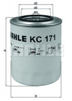 Mahle Original Фильтр топливный Mahle MAHLE ORIGINAL KC171 - Заображення 1