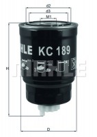 Mahle Original Фильтр топливный Mahle MAHLE ORIGINAL KC189 - Заображення 1