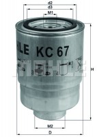 Mahle Original Фильтр топливный Mahle MAHLE ORIGINAL KC67 - Заображення 1
