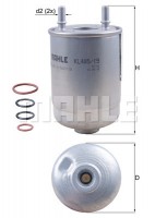 Mahle Original Фильтр топливный Mahle MAHLE ORIGINAL KL485/19D - Заображення 1