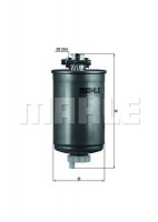 Mahle Original Фильтр топливный Mahle MAHLE ORIGINAL KL75 - Заображення 1