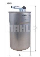 Mahle Original Фильтр топливный Mahle MAHLE ORIGINAL KL792 - Заображення 1