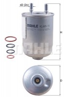 Фильтр топливный Mahle MAHLE ORIGINAL KL485/15D