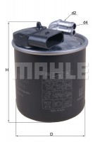 Mahle Original Фильтр топливный Mahle MAHLE ORIGINAL KL914 - Заображення 1