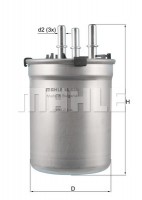 Фильтр топливный Mahle MAHLE ORIGINAL KL838