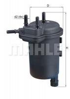 Фильтр топливный Mahle KL631 MAHLE ORIGINAL KL430
