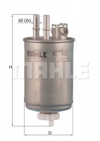 Фильтр топливный Mahle MB Sprinter MAHLE ORIGINAL KL483