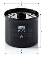 Mann-Filter Фильтр топливный MANN MANN-FILTER P 917X - Заображення 1