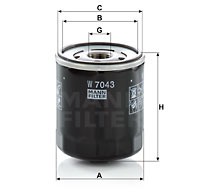 Mann-Filter Фильтр топливный MANN MANN-FILTER W 7043 - Заображення 1