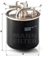 Mann-Filter Фильтр топливный MANN MANN-FILTER WK 1136 - Заображення 1